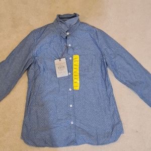 Blue button up shirt